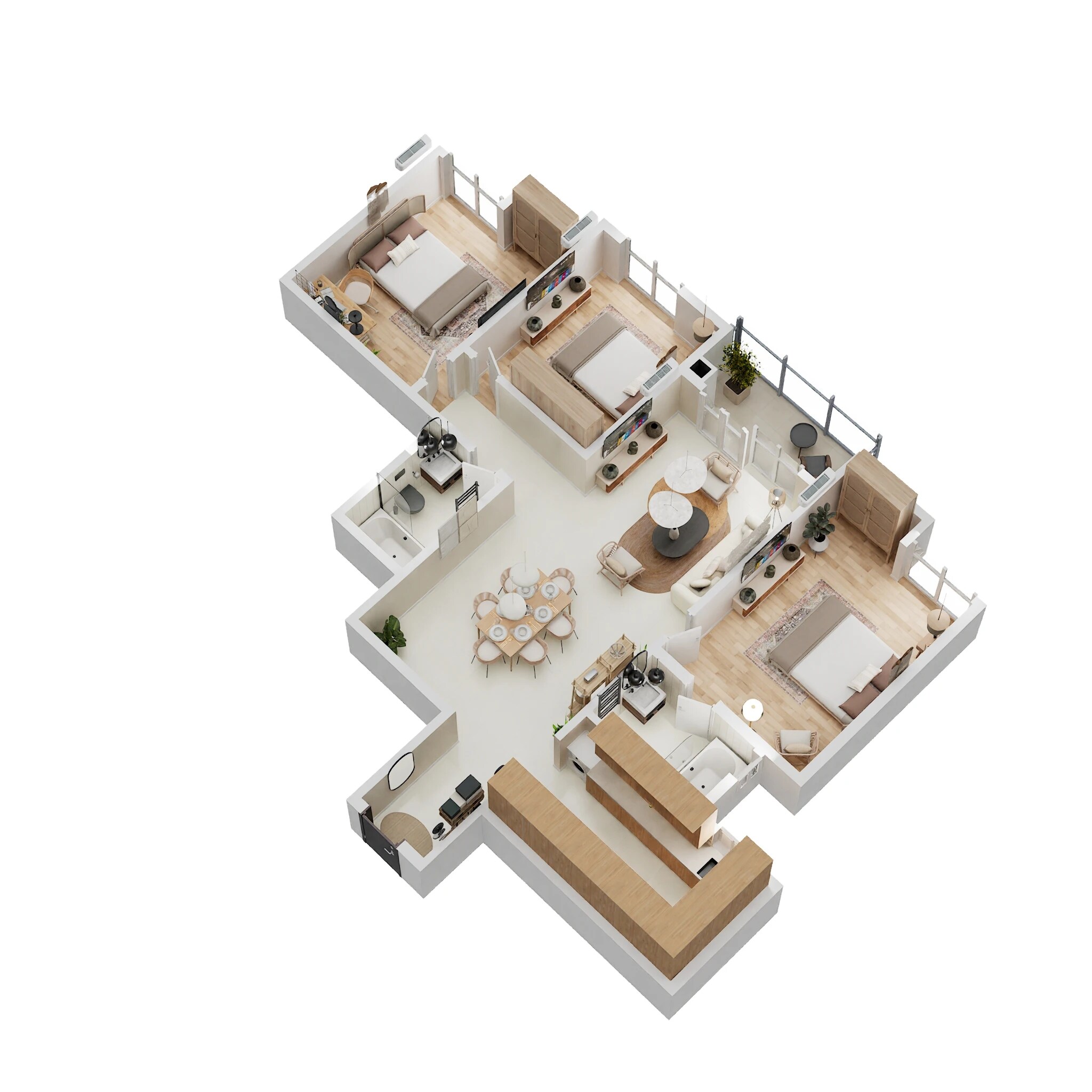 3 BHK 1424 Sq. Ft. Apartment