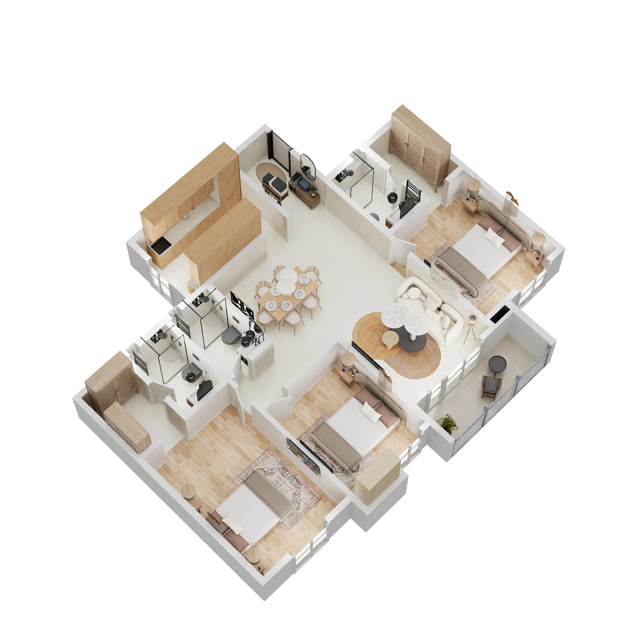 3 BHK 1604 Sq. Ft. Apartment