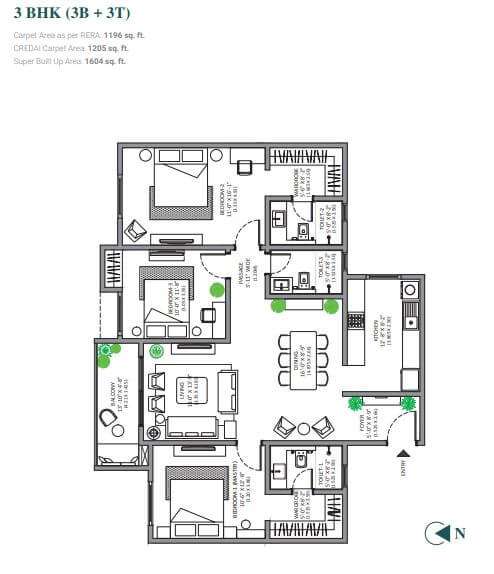 assetz marq phase 2 apartment 3bhk 1604sqft 1