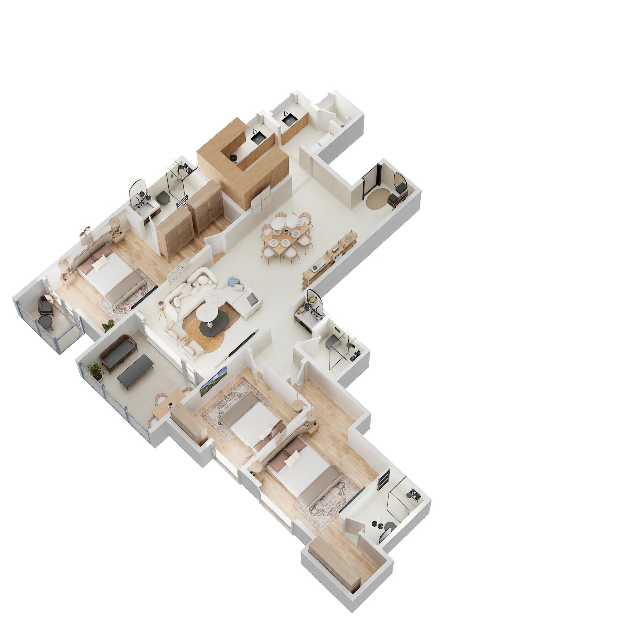 3 BHK 2111 Sq. Ft. Apartment