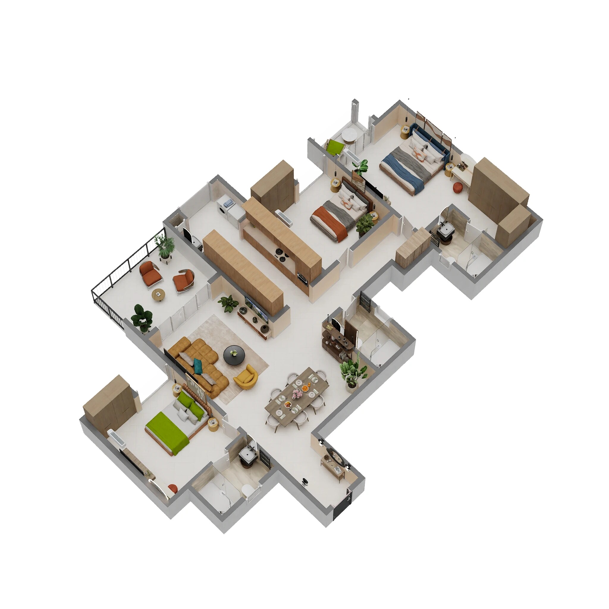 3 BHK 1774 Sq. Ft. Apartment