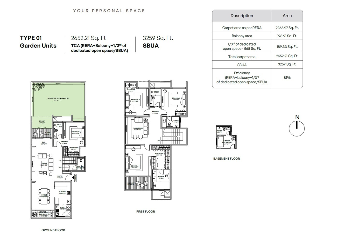 4 BHK 3259 Sq. Ft. Villa