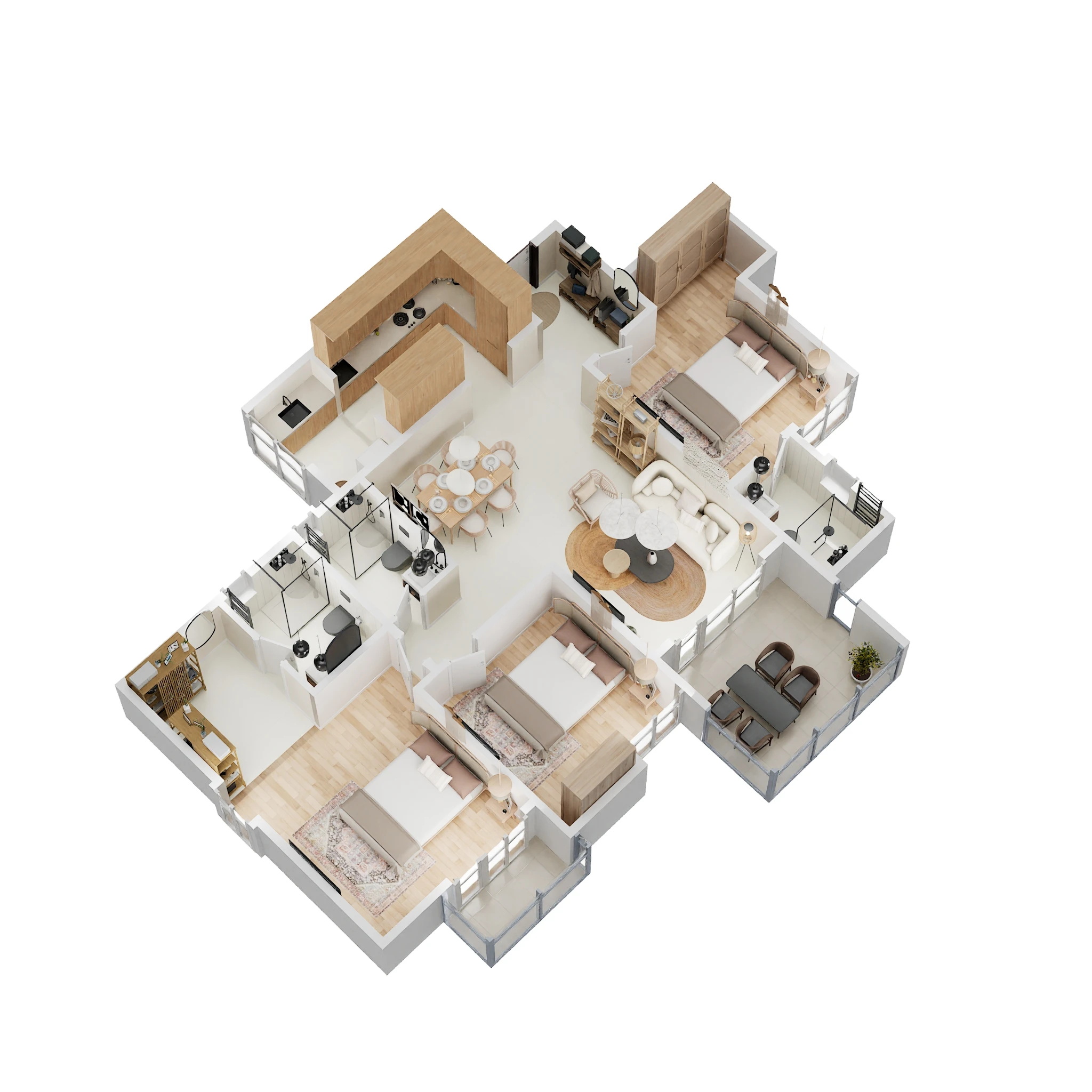3 BHK 1796 Sq. Ft. Apartment in Assetz Ren And Rei