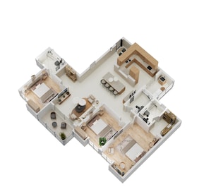 3 BHK 2015 Sq. Ft. Apartment in Assetz Soho And Sky