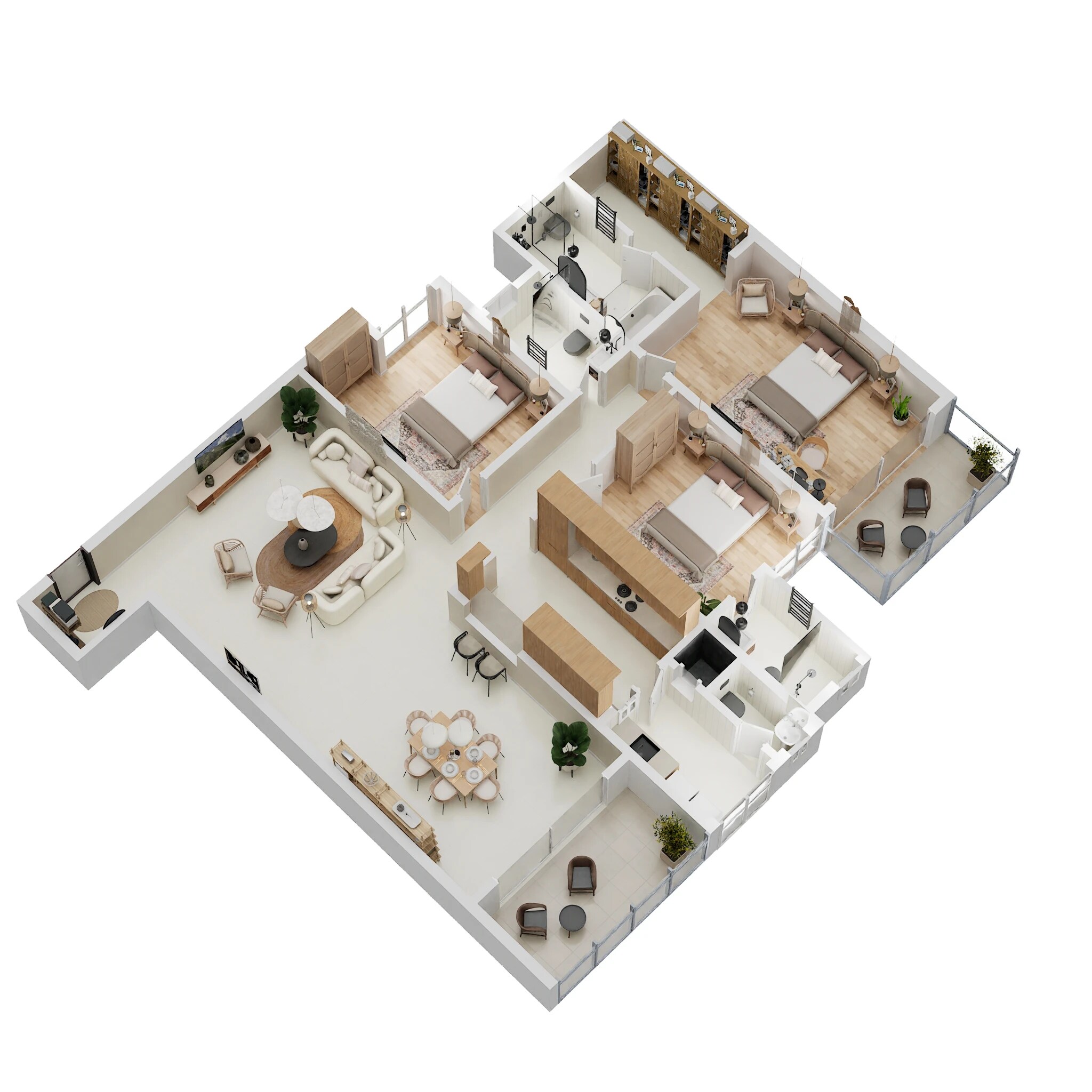 3 BHK 2489 Sq. Ft. Apartment