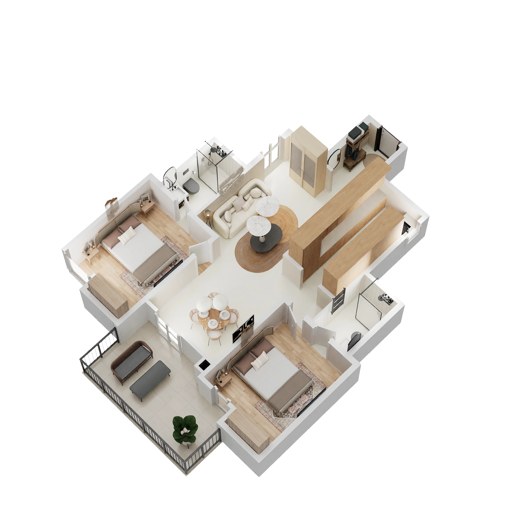 2 BHK 1215 Sq. Ft. Apartment in Assetz Sun And Sanctum