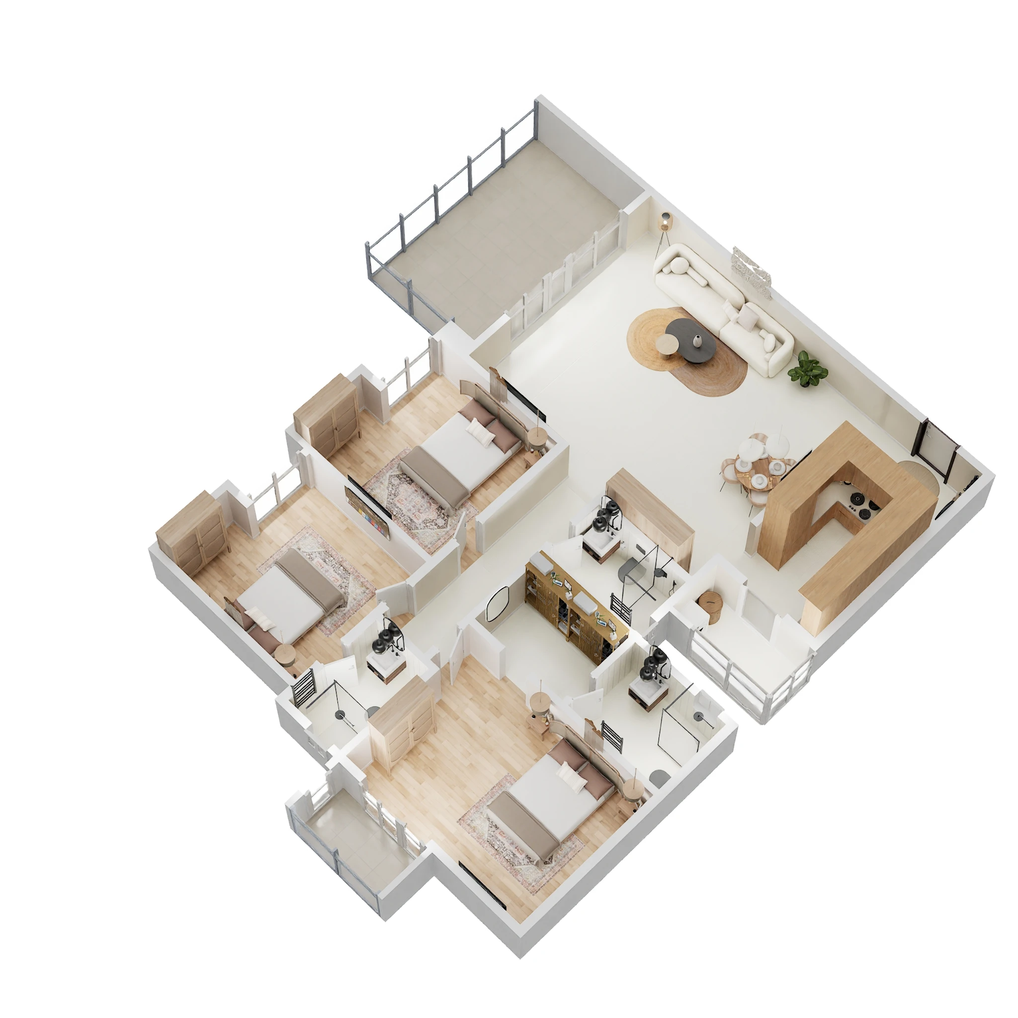 3 BHK 1885 Sq. Ft. Apartment in Assetz Trees And Tandem