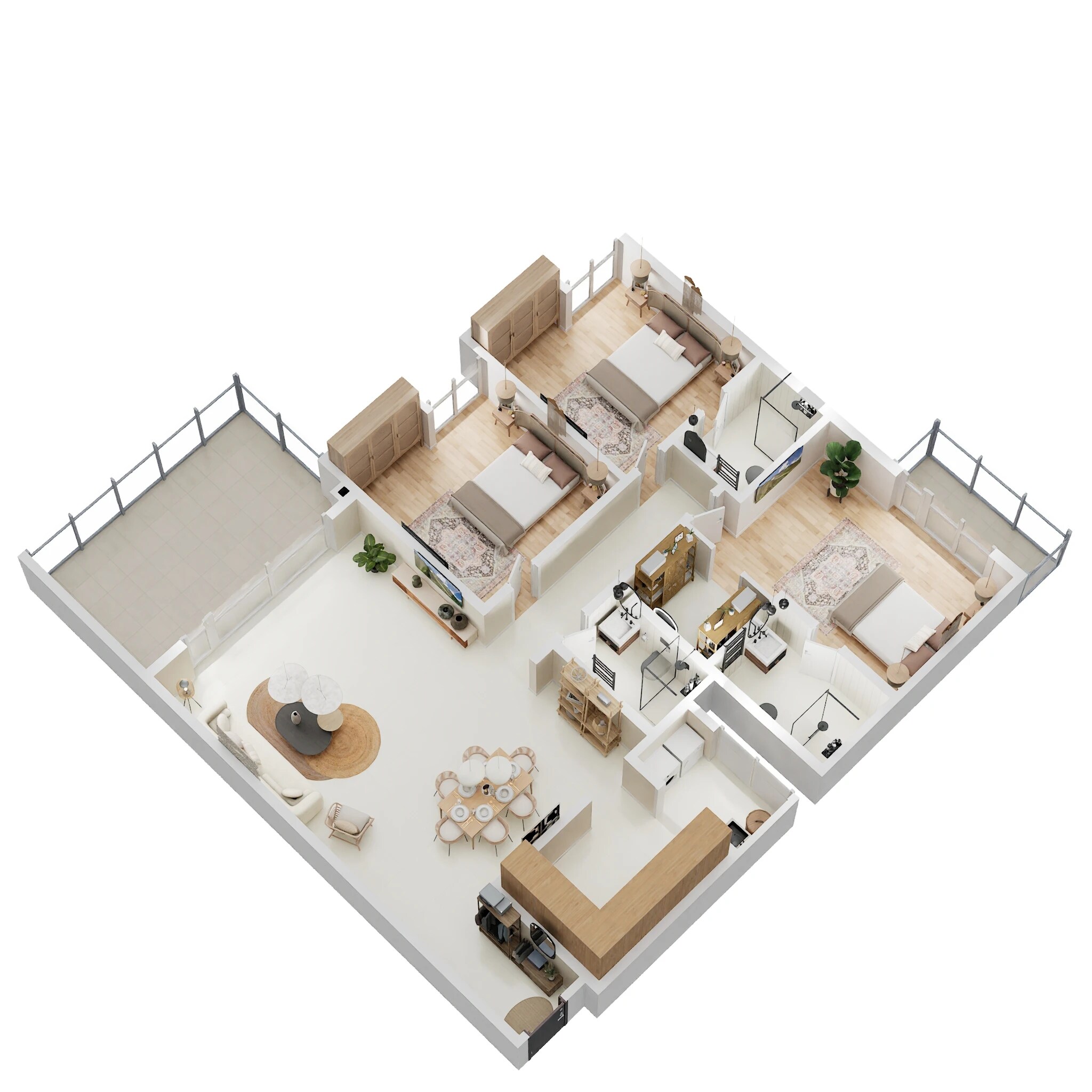 3 BHK 2159 Sq. Ft. Apartment