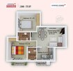 Aswani Aaeesha 2 BHK Layout