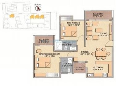 atz areva apartment 2bhk 1290sqft1
