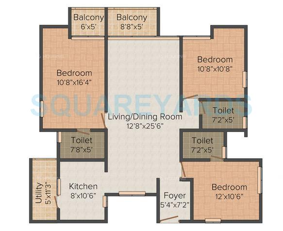 atz areva apartment 3bhk 1900sqft1