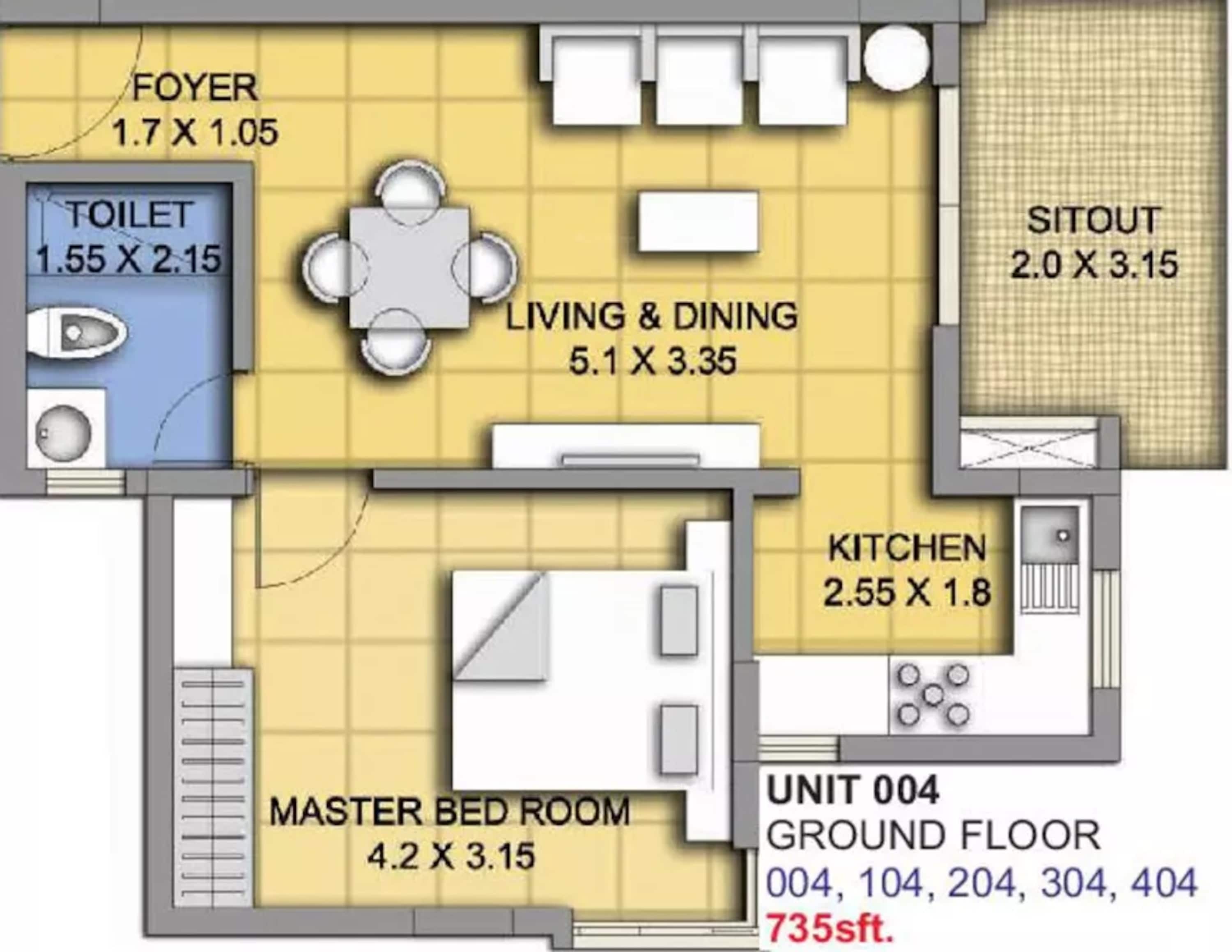 atz rock view apartment 1bhk 735sqft21