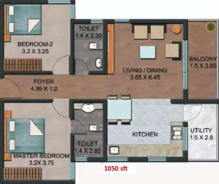 atz rock view apartment 2bhk 1050sqft61