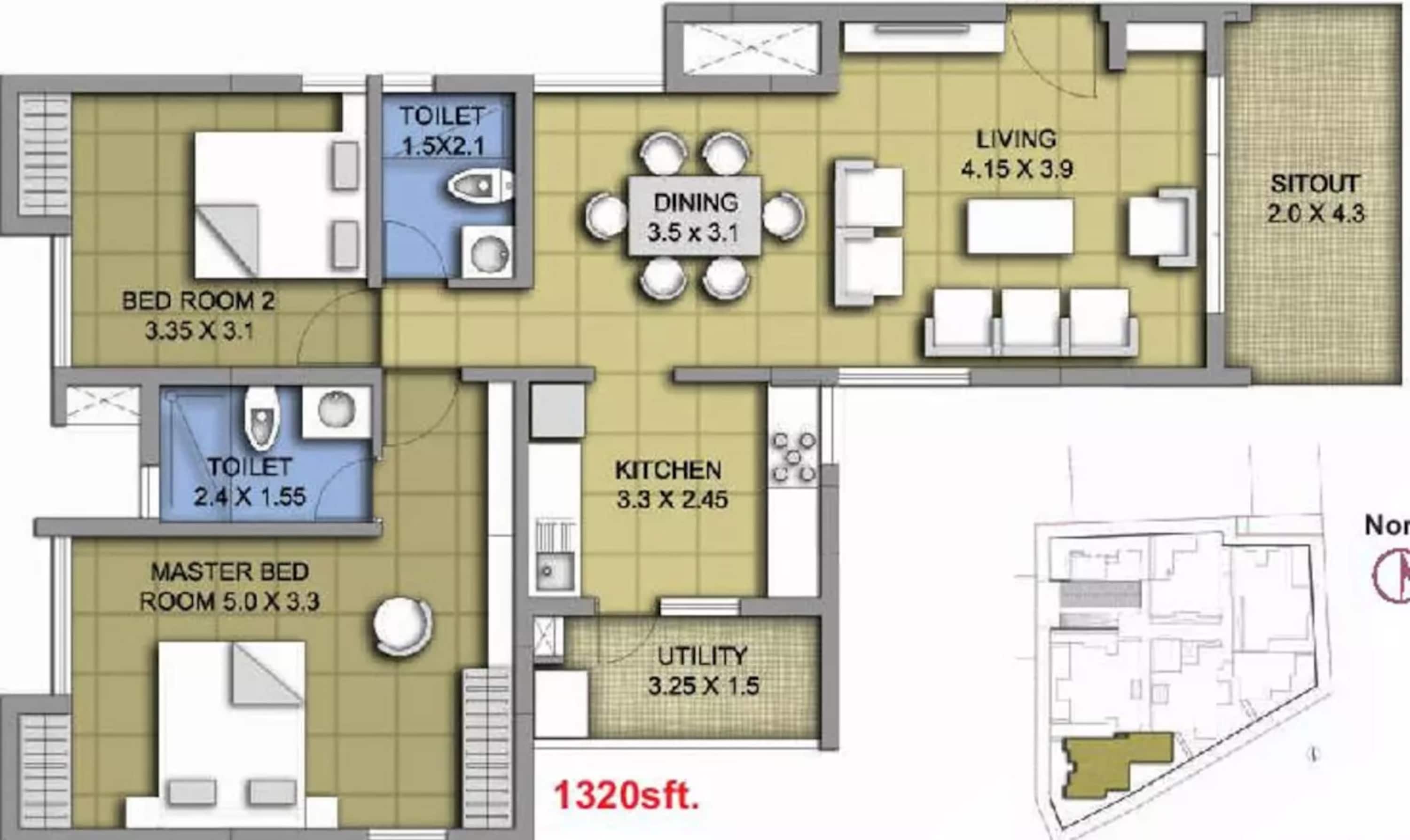 atz rock view apartment 2bhk 1320sqft41