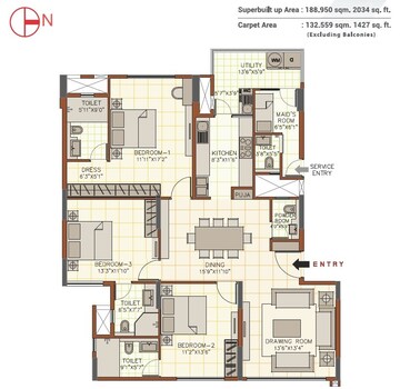  3 BHK Apartment at August Grand, Sarjapur Road – for Sale