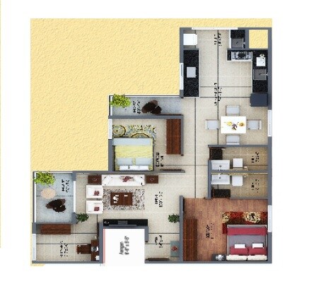 2 BHK 1370 Sq. Ft. Apartment