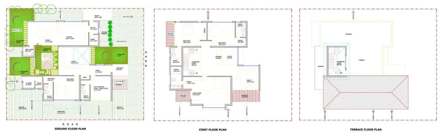 Floor plan of 5 BHK Apartment - 4050 sq. ft. in Azven Breathe, Bangalore