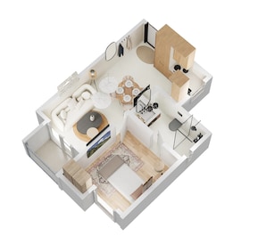 1 BHK 593 Sq. Ft. Apartment in BCV Kino At Brigade Orchards