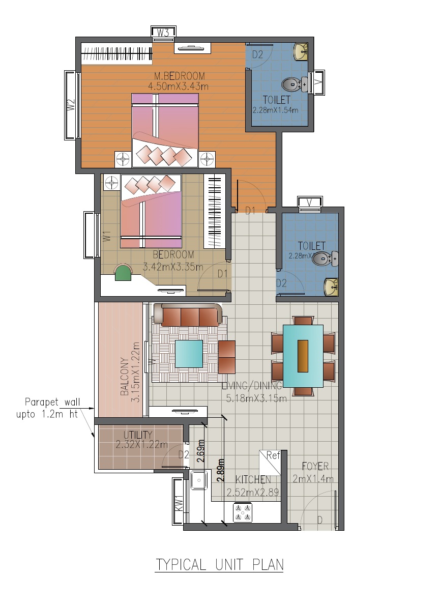 2 BHK 806 Sq. Ft. Apartment in BDA Apartments Konadasapura