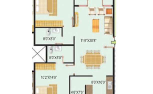benchmark serenity apartment 2 bhk 1100sqft 20233010173035