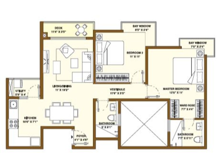 Other, bhartiya-city 2 Bedroom 748 Sq.Ft. Apartment In Thanisandra Main Road Bangalore 9004283