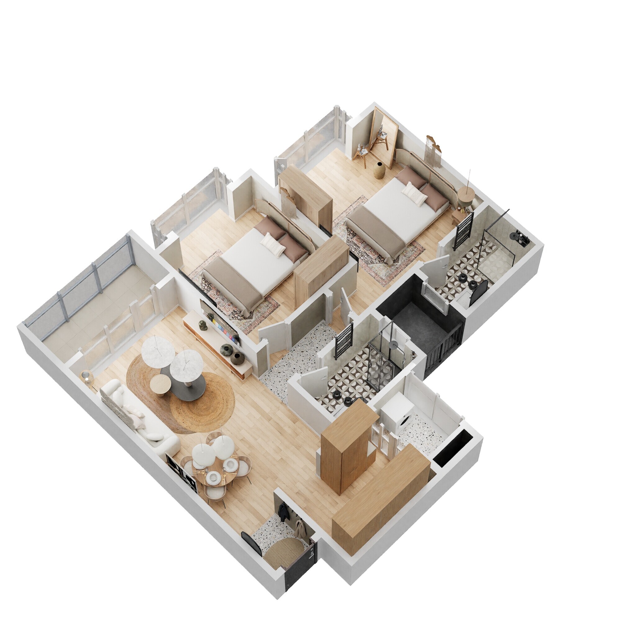 2 BHK 1104 Sq. Ft. Apartment