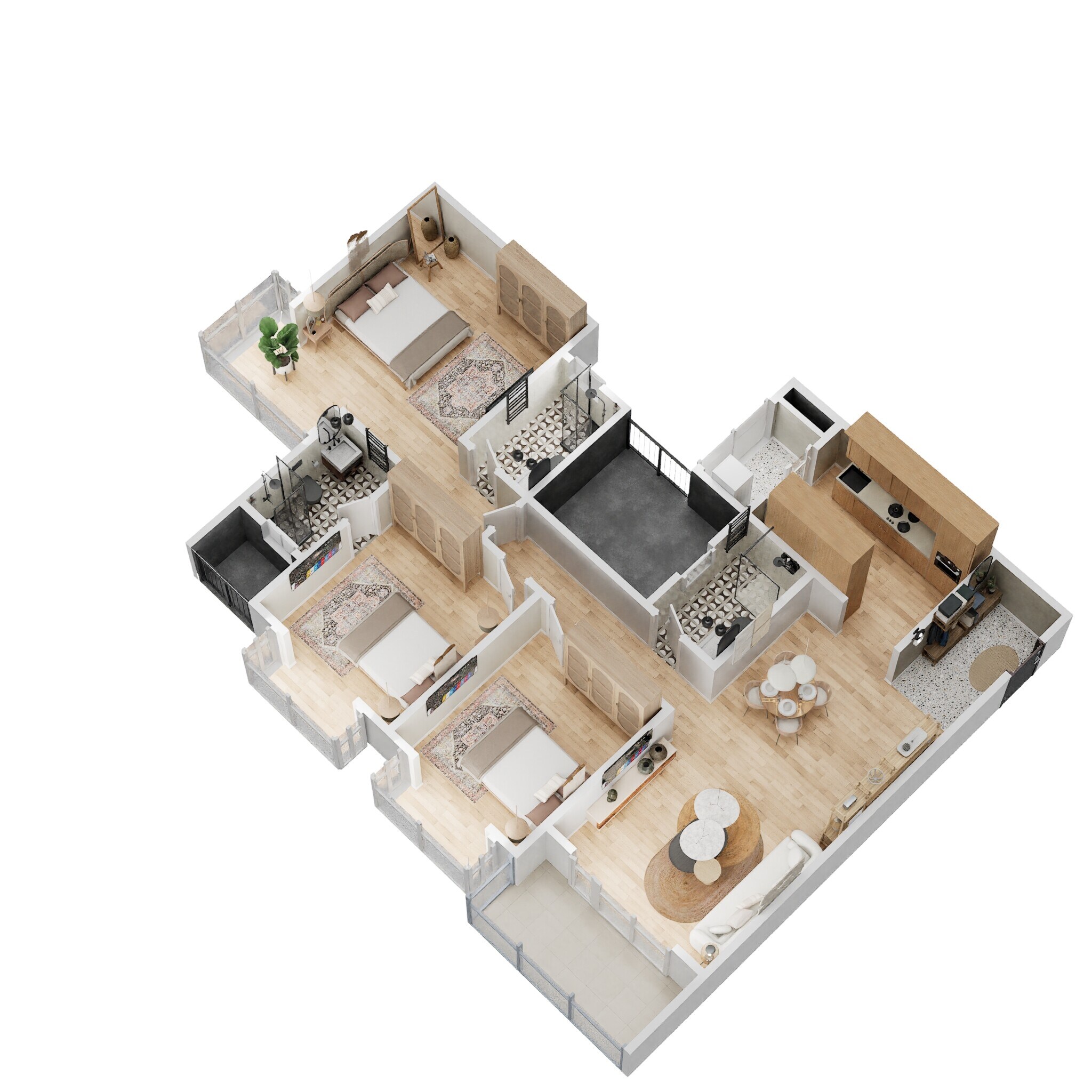 3 BHK 1686 Sq. Ft. Apartment