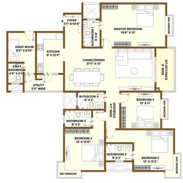  4 BHK Apartment at Bhartiya City Nikoo Homes 5, Thanisandra Main Road – for Sale