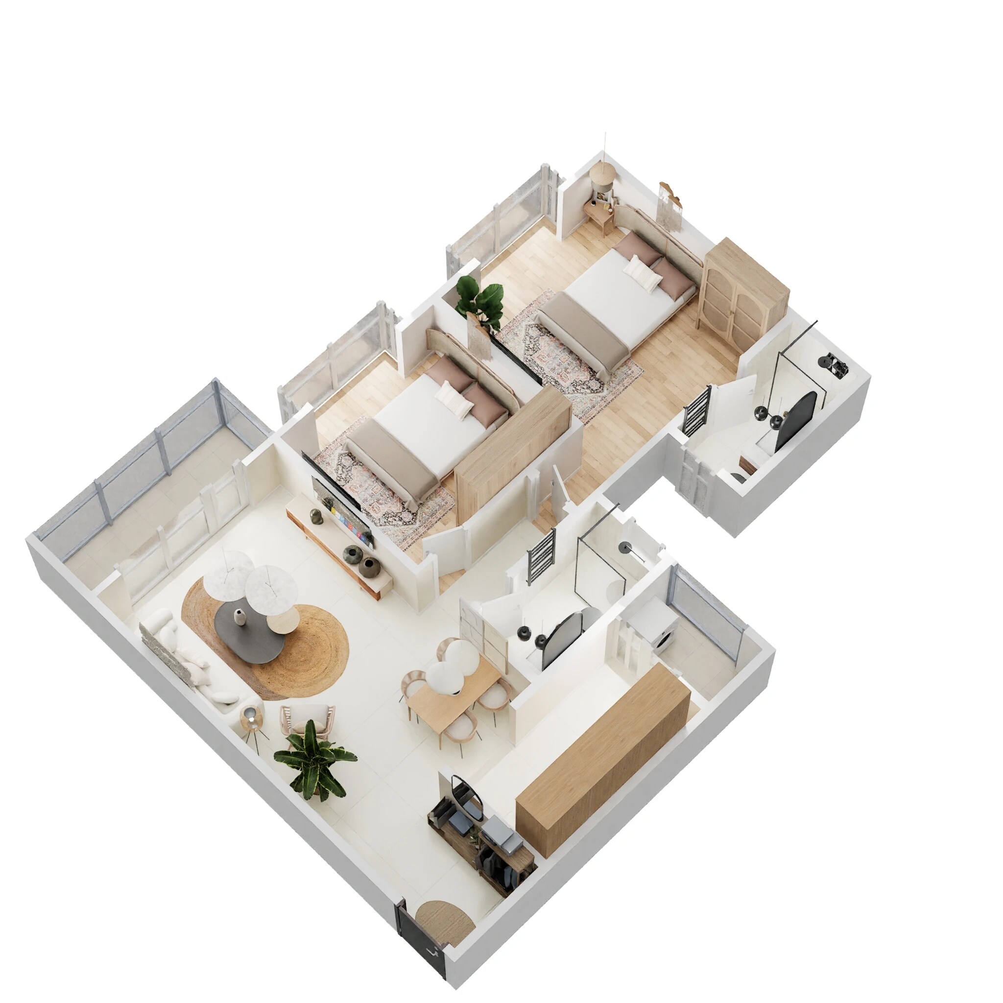 2 BHK 1198 Sq. Ft. Apartment