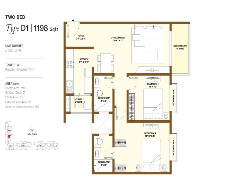 Other, bhartiya-city-nikoo-homes-6 2 Bedroom 815 Sq.Ft. Apartment In Kogilu Bangalore 9207250