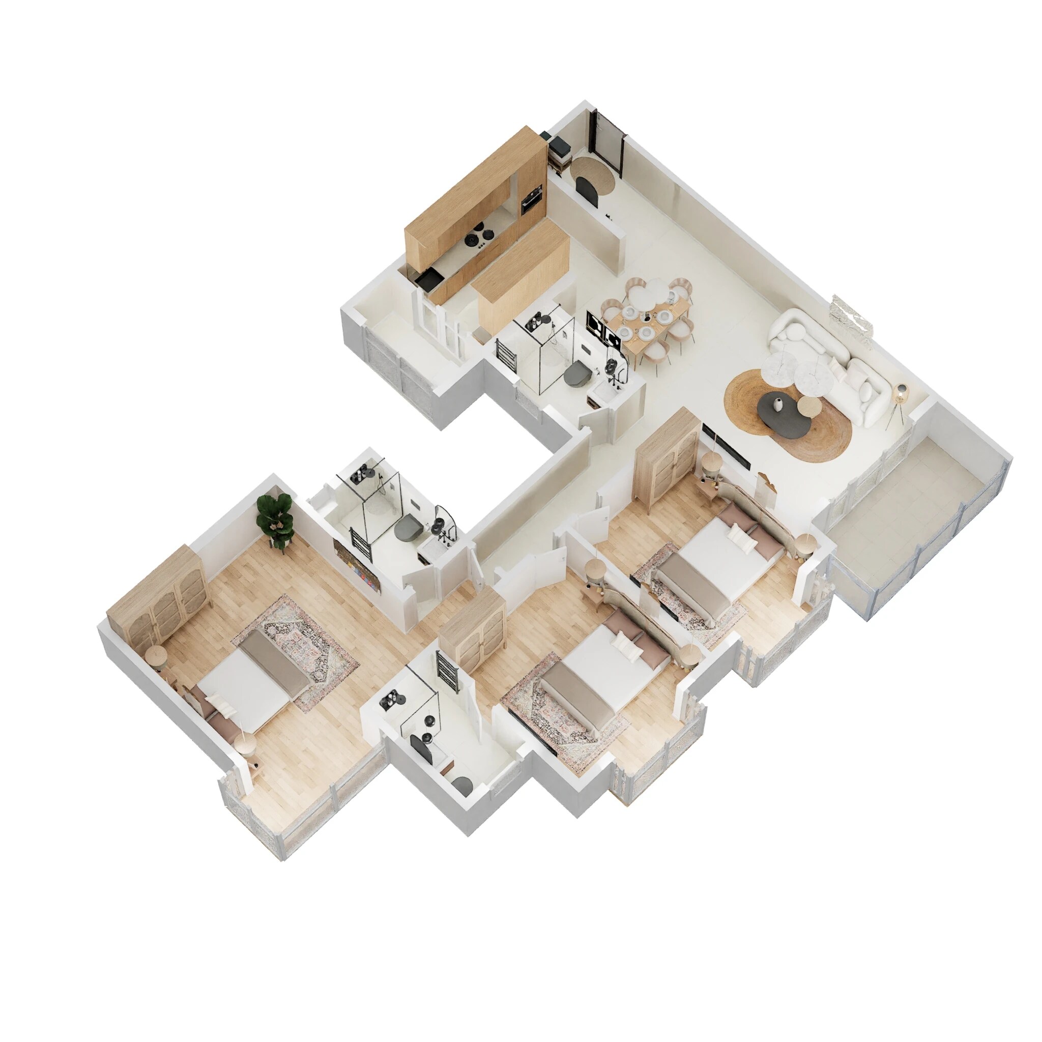 3 BHK 1705 Sq. Ft. Apartment