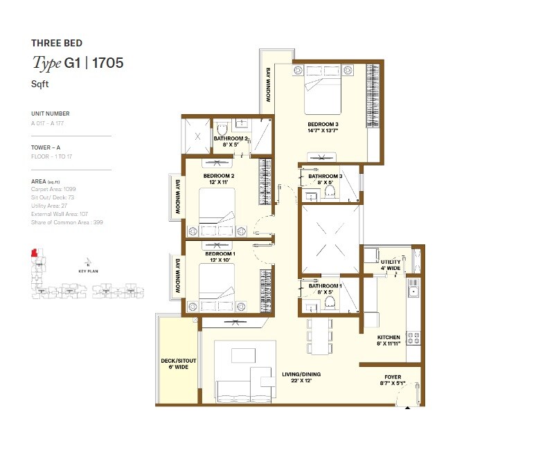 Other, bhartiya-city-nikoo-homes-6 3 Bedroom 1705 Sq.Ft. Apartment In Kogilu Bangalore 9018208