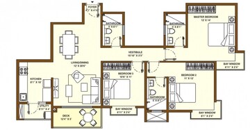  3 BHK Apartment at Bhartiya City Nikoo Homes II, Thanisandra Main Road – for Rent