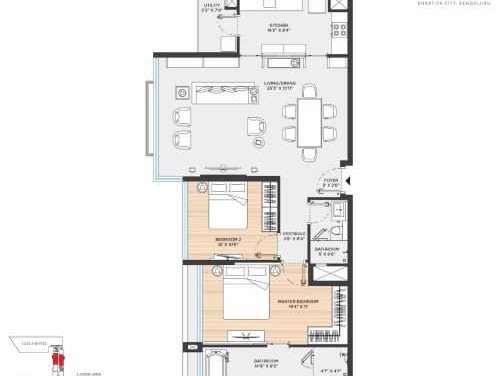 bhartiya leela residences apartment 2 bhk 1790sqft 20214006124002