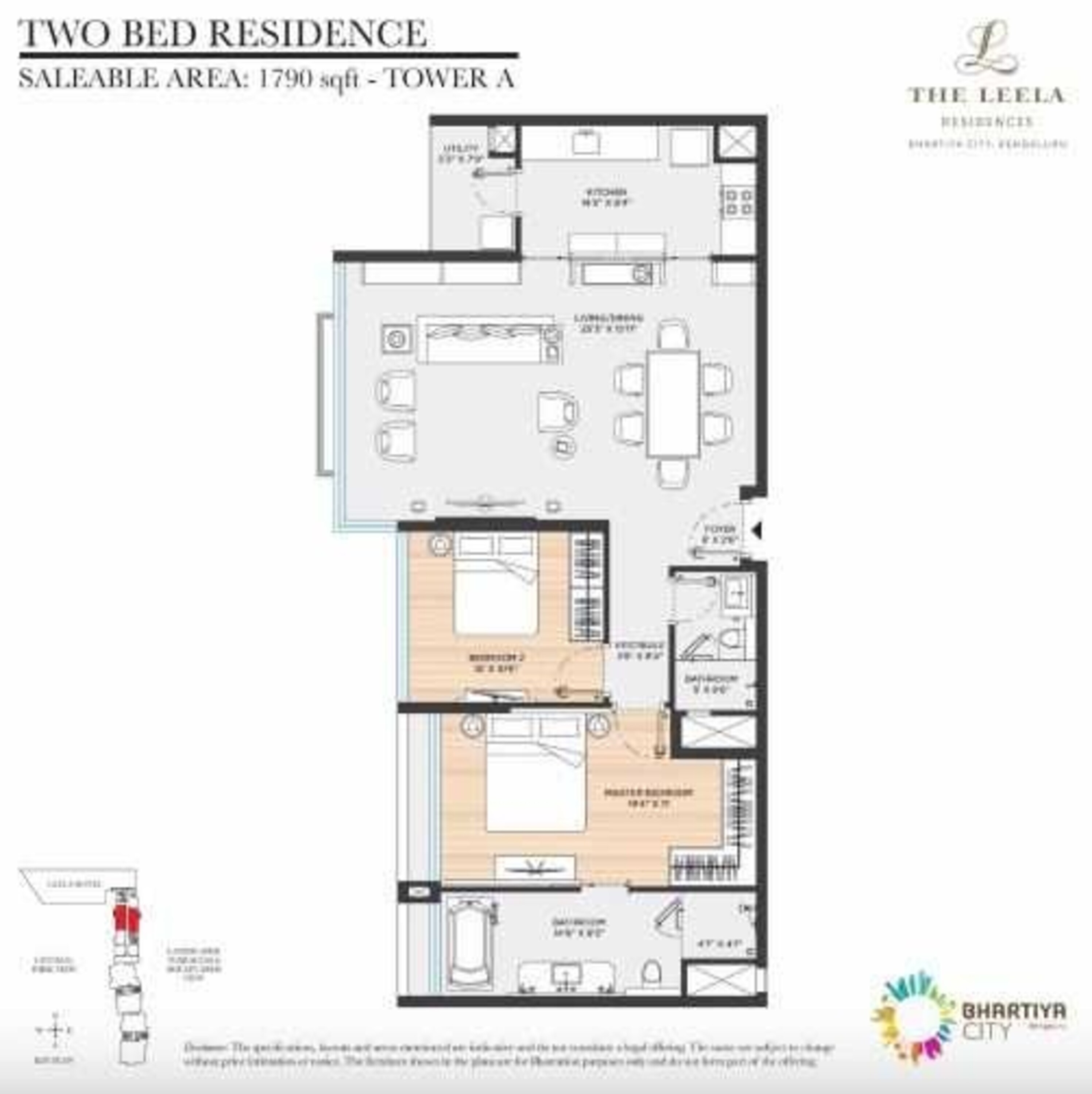 bhartiya leela residences apartment 2 bhk 1790sqft 20214006124002