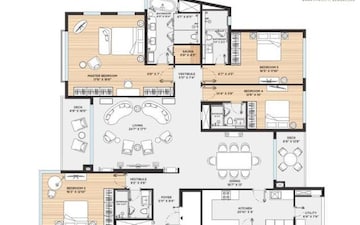 4 BHK Apartment at Bhartiya City Leela Residences, Thanisandra Main Road – for Sale