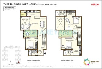 3 BHK Apartment For Rent in Bhartiya Nikoo Homes Thanisandra Main Road Bangalore  7478937