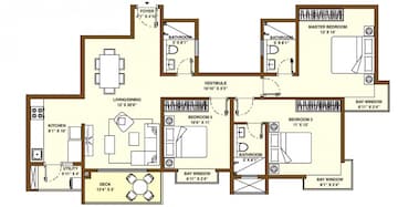  3 BHK Apartment at Bhartiya Nikoo Homes, Thanisandra Main Road – for Sale