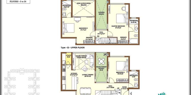 bhartiya nikoo homes apartment 3bhk 2107sqft1