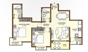  2 BHK Apartment at Bhartiya Nikoo Homes Phase 2, Thanisandra Main Road – for Sale