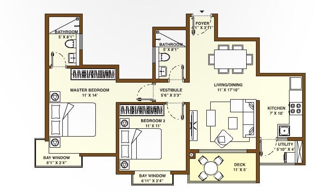 Other, bhartiya-nikoo-homes-phase-2 2 Bedroom 1080 Sq.Ft. Apartment In Thanisandra Main Road Bangalore 9622586