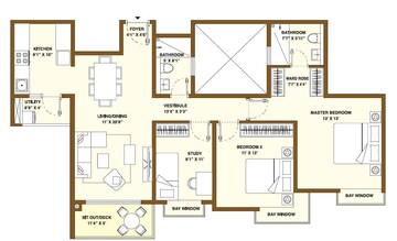  2 BHK Apartment at Bhartiya Nikoo Homes Phase 2, Thanisandra Main Road – for Sale
