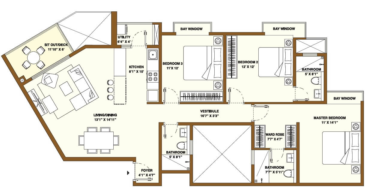 Other, bhartiya-nikoo-homes-phase-2 3 Bedroom 1768 Sq.Ft. Apartment In Thanisandra Main Road Bangalore 8289130