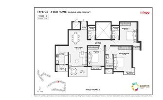 3 BHK Apartment For Resale in Bhartiya Nikoo Homes Phase 2 Thanisandra Main Road Bangalore  7565325