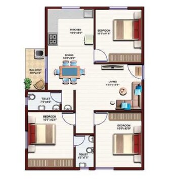  3 BHK Apartment at Bhavisha Urban Homes, Sarjapur Road – for Sale