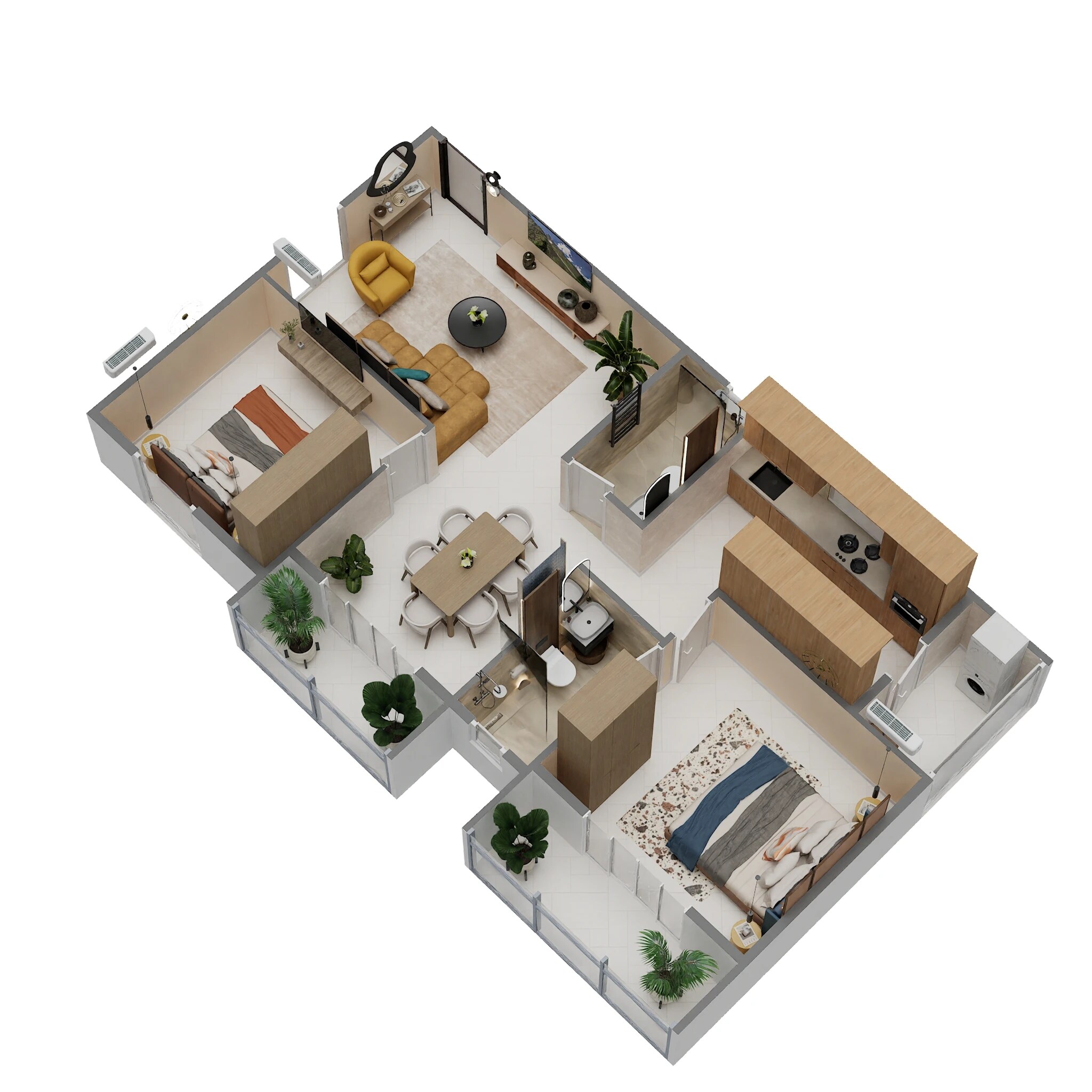 2 BHK 1189 Sq. Ft. Apartment
