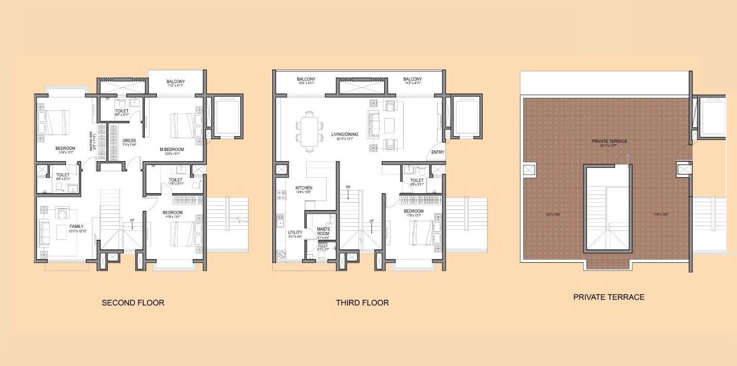 4 BHK 2516 Sq. Ft. Apartment