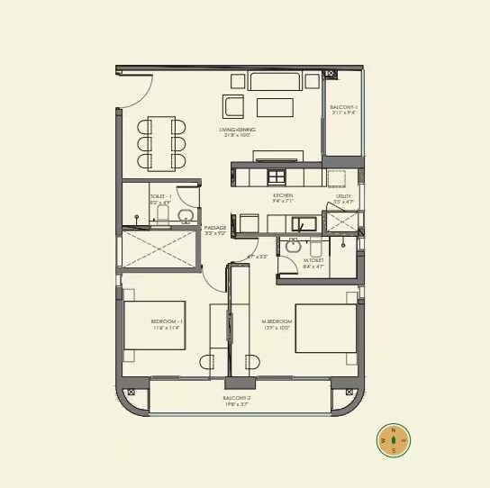  2 BHK Apartment at Birla Tisya, Rajaji Nagar – for Sale