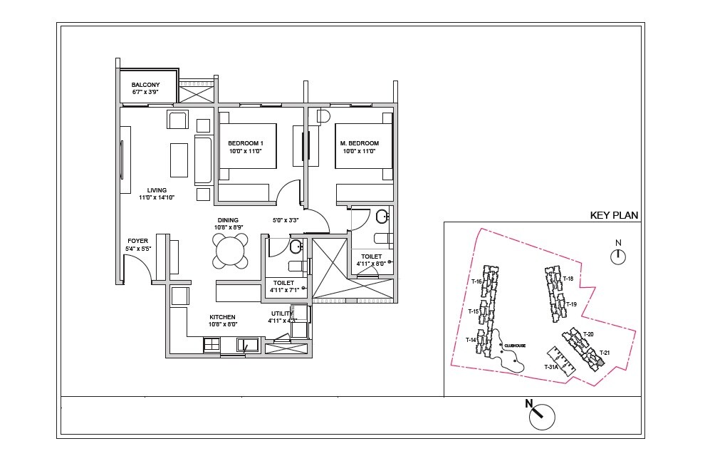 Other, birla-trimaya 2 Bedroom 900 Sq.Ft. Apartment In Devanahalli Bangalore 9321272