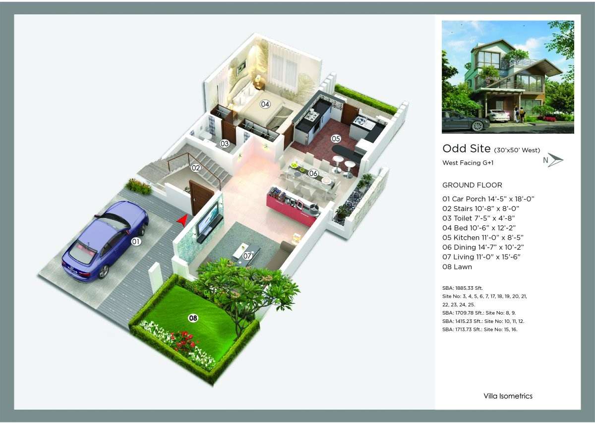 3 Bhk 15 Sq Ft Villa For Sale In Bollineni Hamlet Bangalore